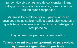 Julia sobrevivió. Ahora necesita nuestra ayuda para recuperar su vida