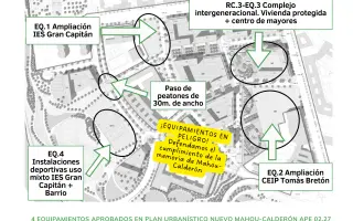 Habéis defendido el polideportivo y los equipamientos en Mahou-Calderón